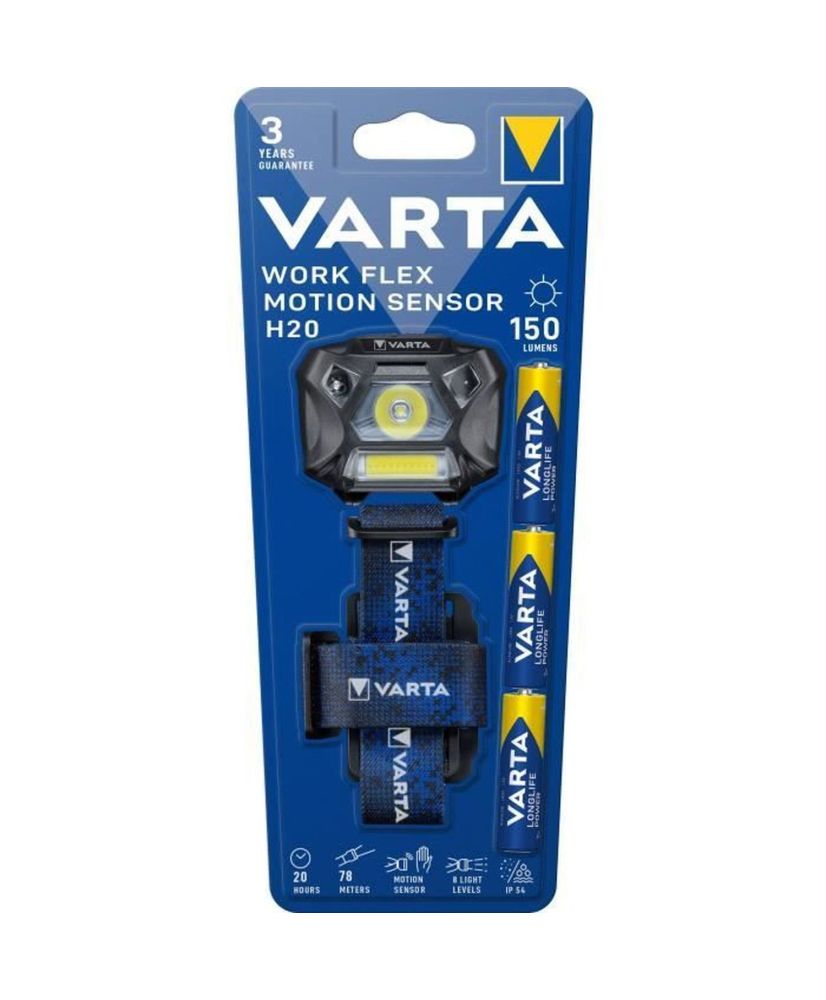 Frontale-VARTA-Work Flex Motion Sensor 20-150lm Frontale-VARTA-Work Flex Motion Sensor 20-150lm