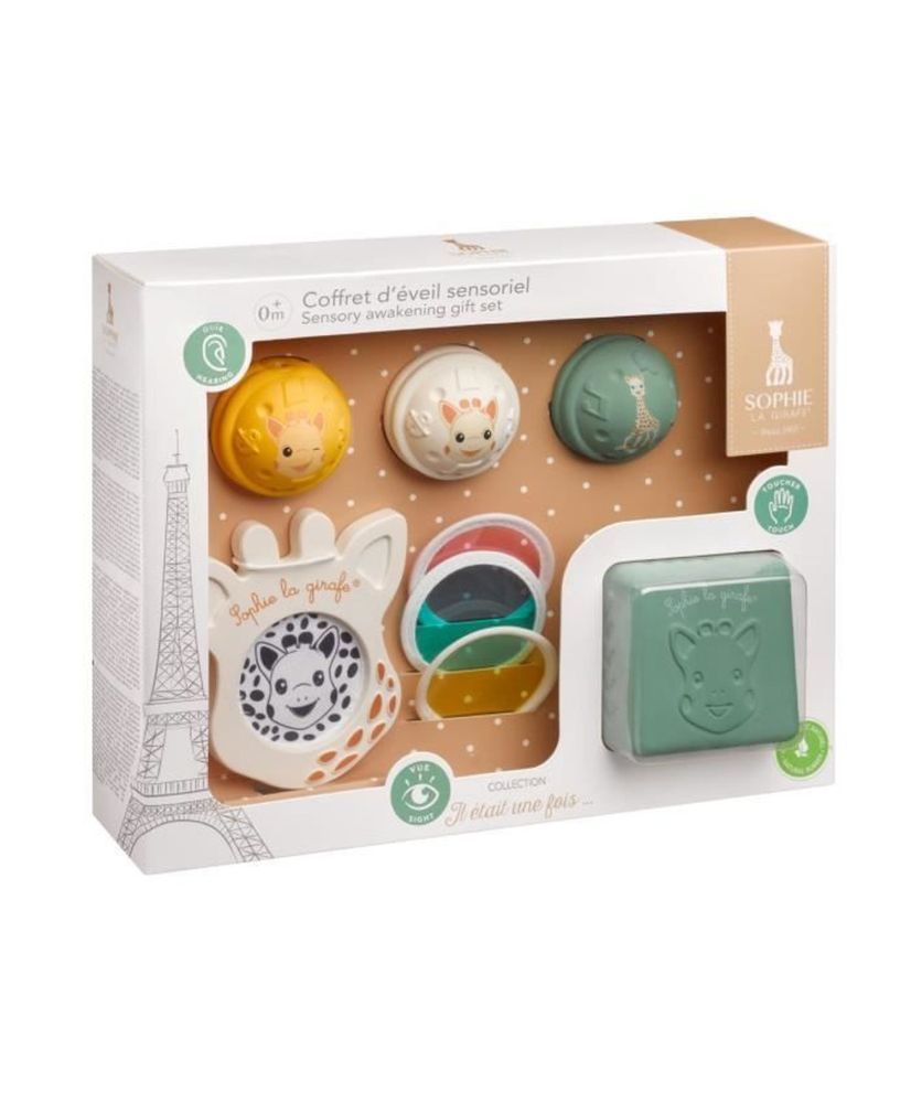 Caja de conciencia sensorial Sophie la jirafa Caja de conciencia sensorial Sophie la jirafa