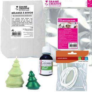 Kit de fabrication Bougies sapins