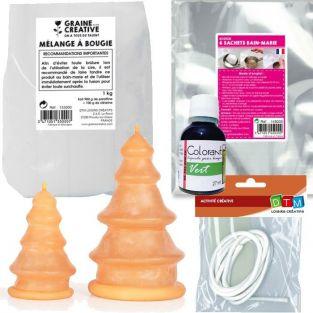 Kit de fabrication Bougies sapins