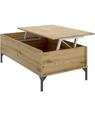 Ensemble salon Meuble TV 164 cm + Table basse relevable + buffet 155 cm - Mélaminé