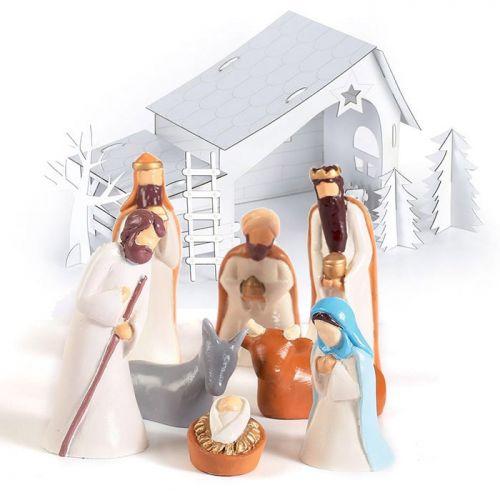 Christmas Crib DIY set with plaster figurines Christmas Crib DIY set with plaster figurines