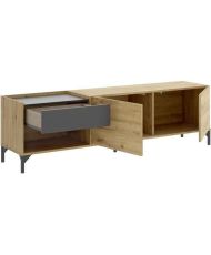 Ensemble Meuble Tv et table basse relevable- Mélaminé - LUND
