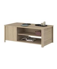 Rectangular BETTY coffee table - Paper-coated particle board - oak - Classic - 110 x 42 x 60 cm