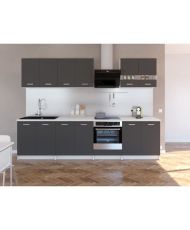 Cuisine complete 300 cm - Gris Mat