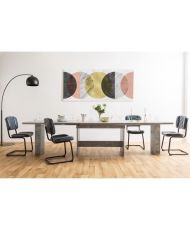Table à manger extensible de 8 à 12 personnes - Classique - ANCONA - 160 / 310 x 90 cm