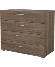  Kommode mit 4 Schubladen – Trüffeleiche – 80 x 40 x 68,5 cm