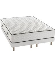 Boxspring + Matratzen-Set 2 x 90 x 200 cm – Taschenfedern – 24 cm – 7 Komfortzonen – ausgewogen