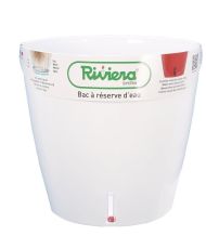 Runder Kunststofftopf Ø 46 cm – 49 L – Weiß