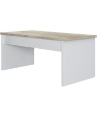 Klassischer weißer Couchtisch – 100 50 x 44 cm