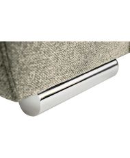Canapé d'angle convertible réversible 3-4 places DAYTONA - Tissu Beige - Coffre de rangement - 260 x 218 x 77 cm