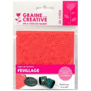 Tapis de texture pour FIMO - Feuillage