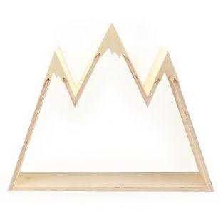 Wooden wall shelf to customize - Mountain 50 x 40 x 10 cm