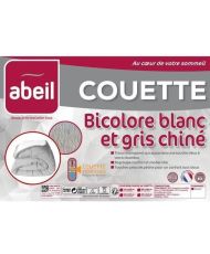 ABEIL gemäßigte Bettdecke 200 x 200 cm – Weiß und Grau meliert