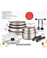  15-piece cookware set - Aluminum