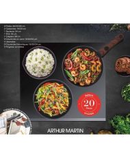 Cookware set - Aluminum - Non-stick - 20 pieces