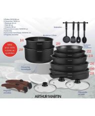 Set pentole - Alluminio - Antiaderente - 20 pezzi