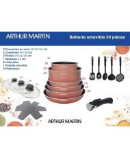  20-piece cookware set - aluminum