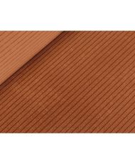 ARTEMIS 4-seater convertible left corner sofa - Terracotta corduroy - 246 x 174 x 96 cm