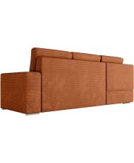 ARTEMIS 4-Sitzer-Umbausofa links – Terrakotta-Cord – 246 x 174 x 96 cm