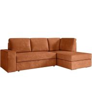 ARTEMIS 4-Sitzer-Umbausofa rechts – Terrakotta-Cord – 246 x 174 x 96 cm