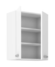 ATLAS Hochschrank mit 2 Türen – weiß – 60 x 31 x 72 cm