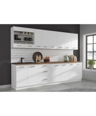 ATLAS Meuble sous-évier 2 portes - 80 x 82 x 52 cm - blanc - Plan de travail non inclus