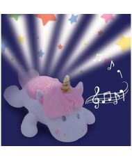  Peluche musicale e luce notturna UNICORN - JEMINI 39 cm