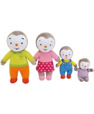 Family box of 4 soft toys - T'Choupi - JEMINI 19 cm