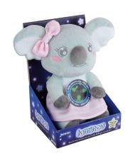 Luminous plush toy LIMINOU CALLY MIMI KOALA - JEMINI 22 cm - Gray - Blue, gray and pink - Mixed
