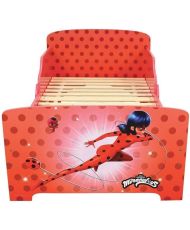 miraculous ladybug lit avec sommier à lattes 140 x 70 cm