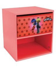miraculous ladybug chevet avec tiroir 36 x 33 x p. 30 cm