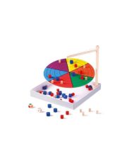 Jeu d'adresse et d'équilibre - noir- DINGO DISC - Blanc et multicolore