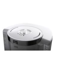 Cafetière Blanc/Acier Brossé - 12 tasses - 1000W