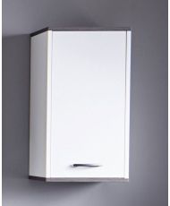 trendteam Smart Living Spiegelschrank mit Stauraum, Weiß/Rauchsilber, 32 x 60 x 74 cm