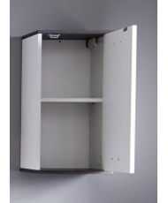 trendteam Smart Living Spiegelschrank mit Stauraum, Weiß/Rauchsilber, 32 x 60 x 74 cm