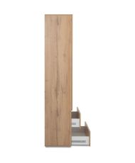 Kleiderschrank IMAGE 7 – Eiche – 2 Türen + 2 Schubladen – 80 x 191 x 40 cm