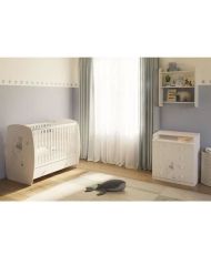 Klassisches Bett - POLINI KIDS - AMIS ZEN - Weiß - 120 x 60 cm