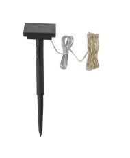 Guirlande solaire Luci- - Blanc chaud - 100 leds - 11,9 m