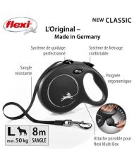 Leine L-Band 8 m schwarz