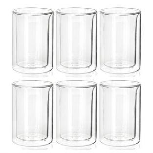 6 tea cups with double-walled glass 175 ml