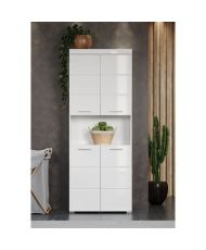  AMANDA double column - 4 doors + 1 niche - 73 x 31 x 190 cm - White