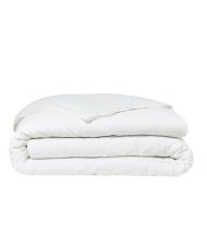 Bettwäscheset – 240 x 260 cm – 100 % Perkal-Makramee-Finish – Kreide