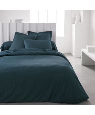 Fitted sheet - 180 x 200+30 cm plain - Peacock