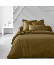 Drap housse - 140 x 200+30 cm uni - Bronze
