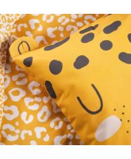 Funny children's bedding set - 140 x 200 cm - leopard print