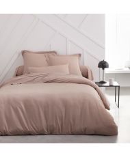 Fitted sheet - 140 x 190 cm plain - Sand rose