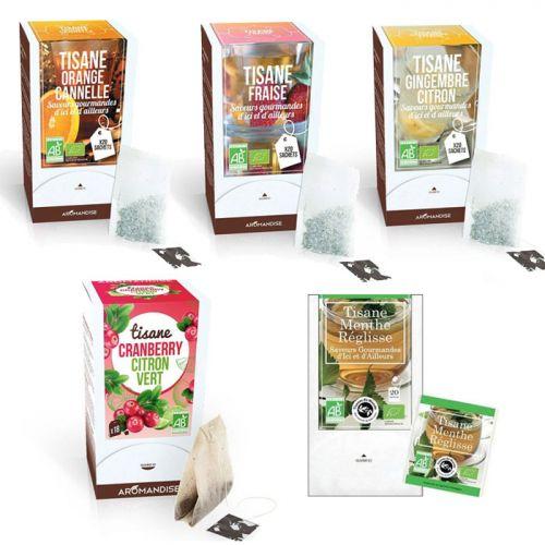 Kit de 5 tisanes bio aux fruits Kit de 5 tisanes bio aux fruits