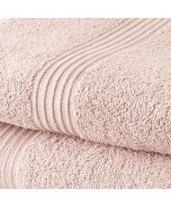 1 Drap de Bain 100% coton 70 x 130 cm + 1 Serviette de Bain 50 x 100 cm - Rose des sables