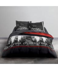Clem Cotton bedding set 140 x 200 cm - Red print